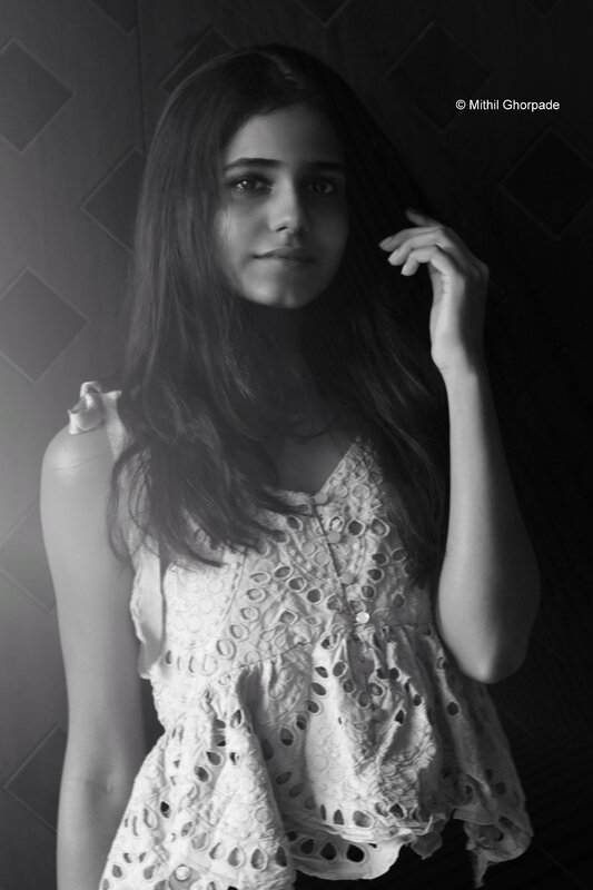 Indoor Black And White Fashion Shoot